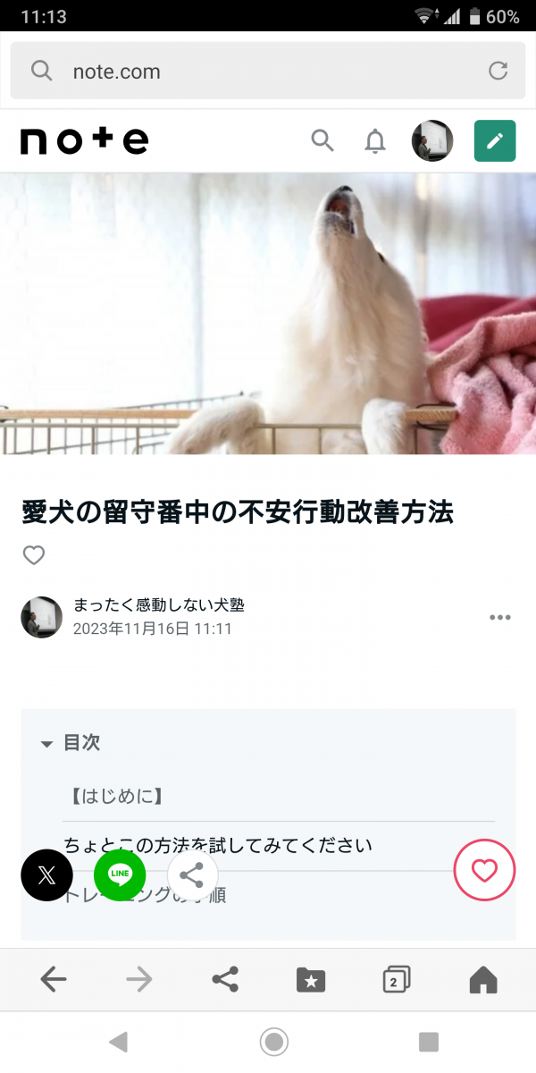 本当に教えたくないですが、愛犬の分離不安症及び準ずる不安を軽減するための誰にでも方法【愛犬の問題行動専門ドッグトレーナー】エルフドッグスクール東京 練馬サムネイル